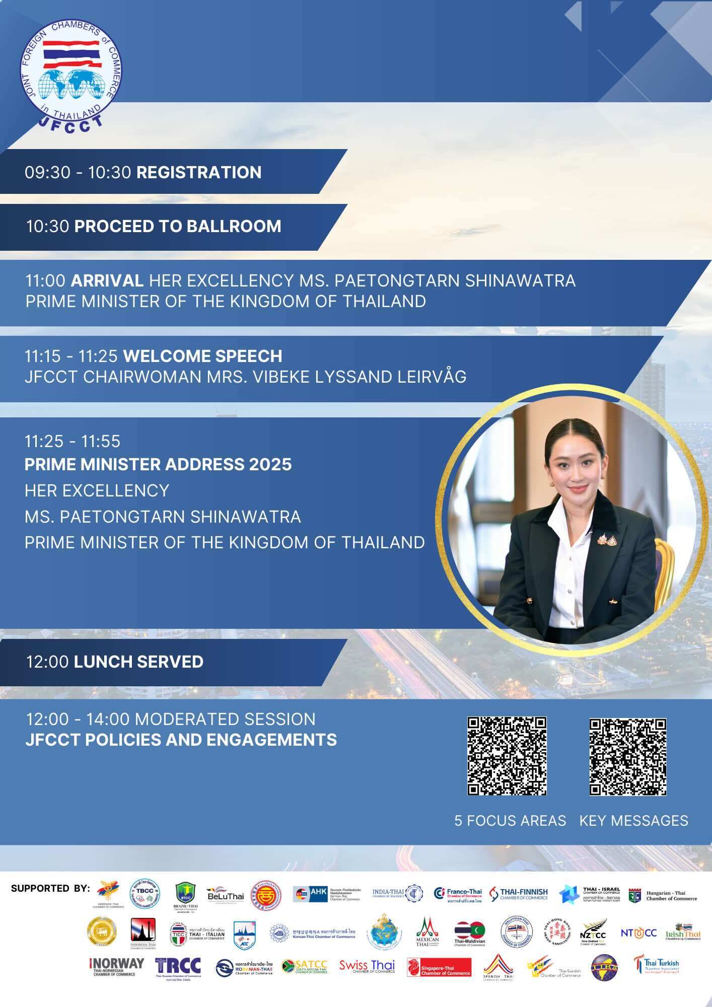 Reminder: JFCCT Prime Minister’s Address Luncheon 2025